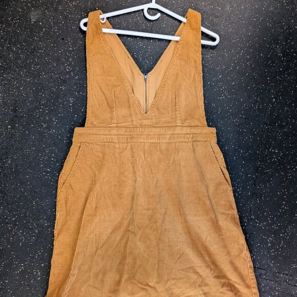 Frank & Oak Corduroy Pinafore Dress in Cathay Spice - Picture 2 of 6
